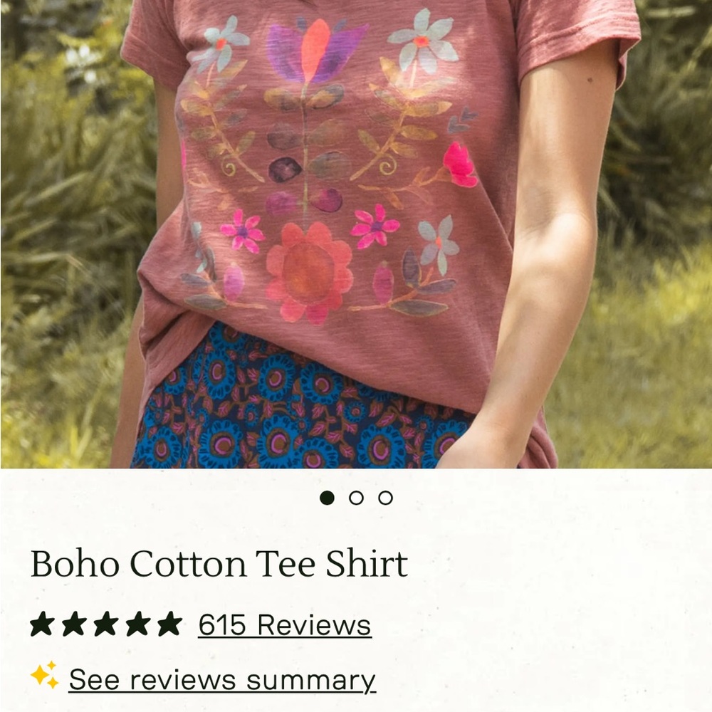 Natural Life Boho cotton Tee shirt